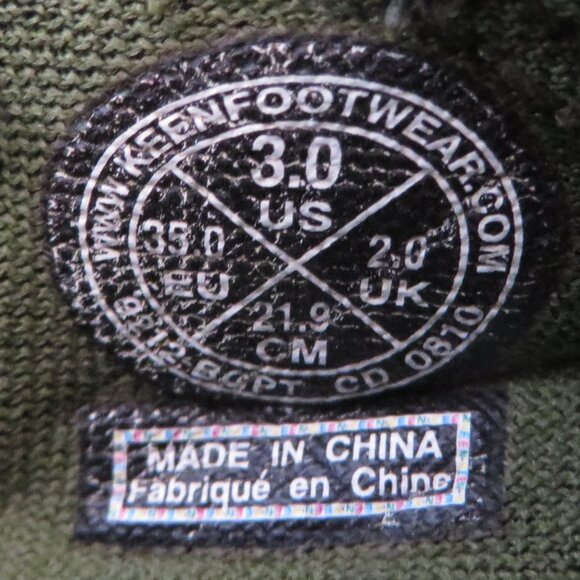 keen boys newport sandals size 3 army/camo green - Picture 10 of 10